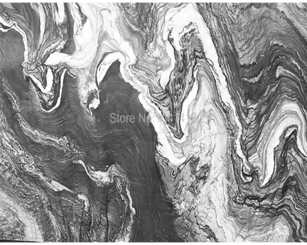 3D Wallpaper Gray Mystic Magic Marble